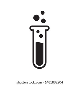 Test tube icon in trendy flat style design. Vector graphic illustration. Suitable for website design, logo, app, and ui. EPS 10.