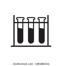 Test tube icon in trendy flat style design. Vector graphic illustration. Suitable for website design, logo, app, and ui. EPS 10.