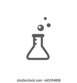 Test tube icon in trendy flat style isolated on white background. Symbol for your web site design, logo, app, UI. Vector illustration, EPS