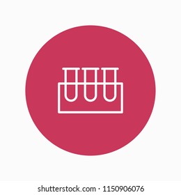 test tube icon vector
