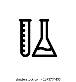 vector de icono del tubo de ensayo para cualquier propósito