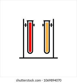 Test Tube Icon Vector Art Illustration