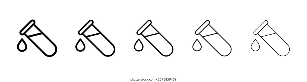 Icono de tubo de ensayo Ilustración de Arte vectorial