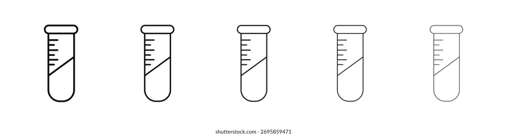 Icono de tubo de ensayo Ilustración de Arte vectorial