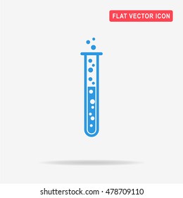 Test tube icon. Vector concept illustration for design.