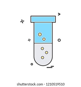 test tube icon vector design