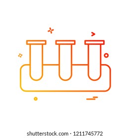 test tube icon vector design