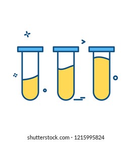 test tube icon vector design