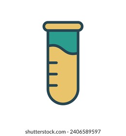 test tube icon vector design template
