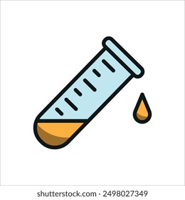 Icono de tubo de ensayo Plantillas de diseño de Vector concepto simple y moderno