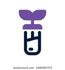 test tube icon. vector dual tone icon for your website, mobile, presentation, and logo design.