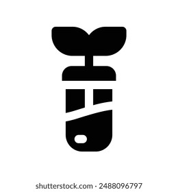test tube icon. vector glyph icon for your website, mobile, presentation, and logo design.