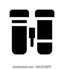 test tube icon. vector glyph icon for your website, mobile, presentation, and logo design.