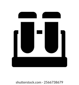 test tube icon. vector glyph icon for your website, mobile, presentation, and logo design.