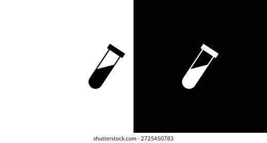 Test tube icon vector graphics. filled vector sign, Symbol illustration.