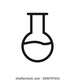 Test tube Icon Vector Illustration on the white background.