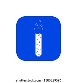 Test tube icon. Vector illustration