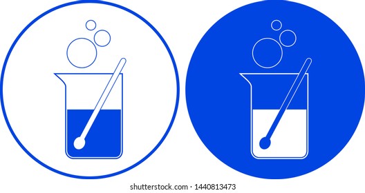 Test tube icon. Vector illustration