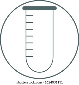 Test tube icon. Vector illustration