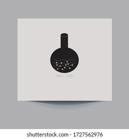 Test tube Icon Vector Illustration on the white background