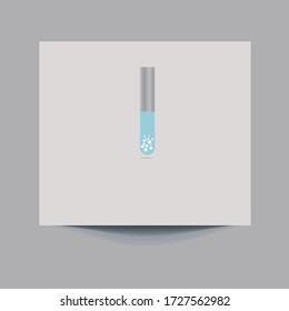 Test tube Icon Vector Illustration on the white background