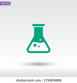 test tube icon. Vector illustration EPS 10.