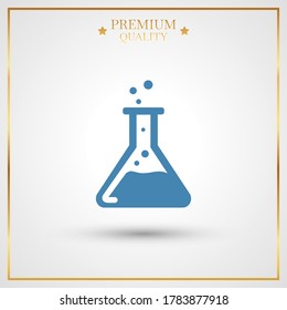 test tube icon. Vector illustration EPS 10.