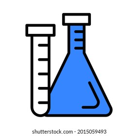 test tube icon vector illustration concept.