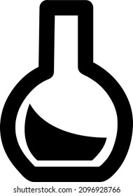 ilustración vectorial de icono de tubo de prueba en fondo blanco,.eps