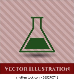 Ilustración del vector de icono del tubo de ensayo