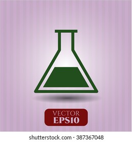 Ilustración del vector de icono del tubo de ensayo