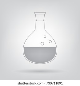 test tube icon- vector illustration