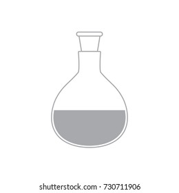 test tube icon- vector illustration