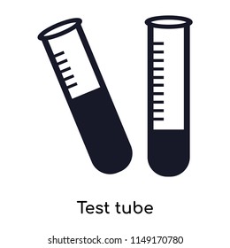 Test tube icon vector isolated on white background for your web and mobile app design, Test tube logo concept