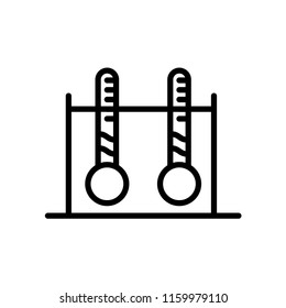 Test tube icon vector isolated on white background, Test tube transparent sign