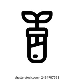 test tube icon. vector line icon for your website, mobile, presentation, and logo design.