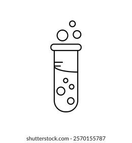 Test tube icon Vector logo set flat