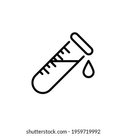 Test Tube icon in vector. Logotype