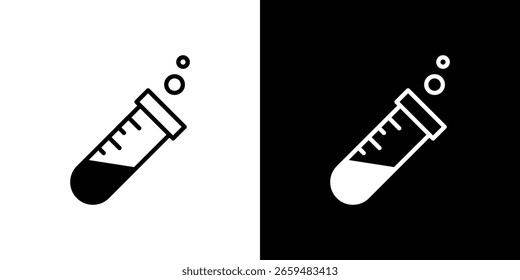 Gráficos escalables del Vector del icono del tubo de ensayo