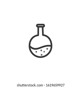 Test tube Icon vector sign isolated for graphic and web design. Test tube symbol template color editable on white background.
