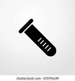 test tube icon. vector sign symbol on white background