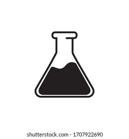 test tube icon vector simple design