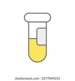 Test Tube icon vector stock illustration