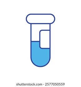 Test Tube icon vector stock illustration