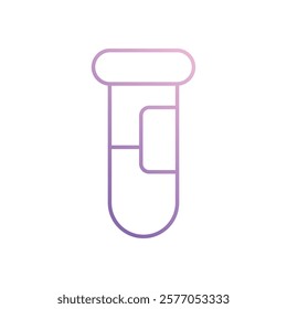 Test Tube icon vector stock illustration