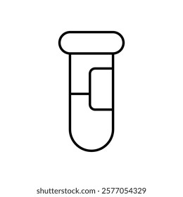 Test Tube icon vector stock illustration