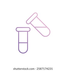 Test Tube icon vector stock illustration