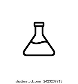vector de icono del tubo de ensayo. símbolo de tubo de prueba