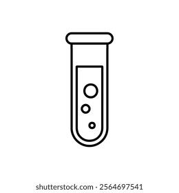 test tube icon vector symbol isolated