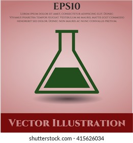 test tube icon vector symbol flat eps jpg app web concept